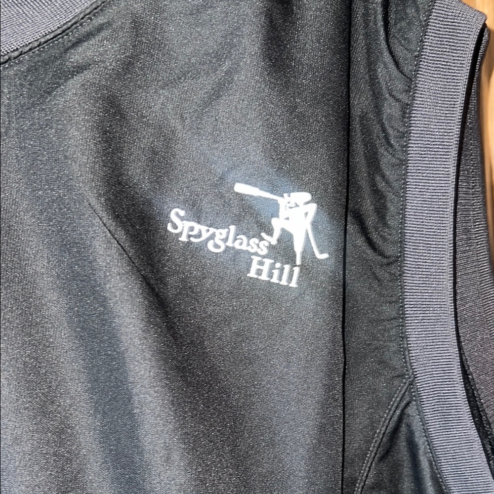 Pebble Beach Black V-Neck Vest Black XXL - Picture 6 of 7